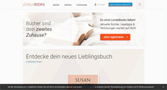 Desktop Screenshot of lovelybooks.de