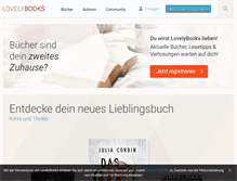 Tablet Screenshot of lovelybooks.de